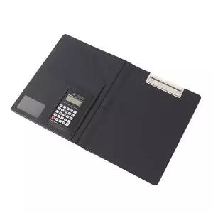 에쉬 537GPD88 클립형 레 포트 화일 계산기내장 서류판 블랙