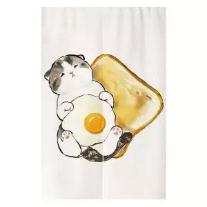 고양이 노렌 공간분리 베란다 패브릭 가리개 가림막 커튼 주방 중문 천