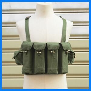 오리지널 밀리터리 잉여 M313 Norico Chicom Type81 7.62x39mm AK 전술 체스트리그 Magezine 6 파우치