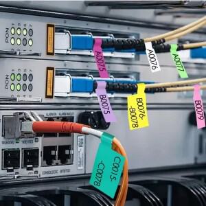 240/480pcs 자체 접착 케이블 라벨  방수 와이어 마킹 타이 레이저 프린터 스티커 섬유 정리 도구