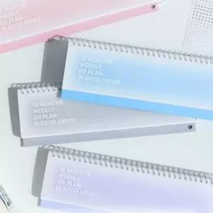 와이드 12개월 주간 탁상용 스터디플래너 2P 스케줄러 스케줄러 체크리스트 공부 공시생 겨울방학 시험준비