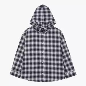 [롯데백화점]인디고뱅크키즈 찰랑 후드형 체크셔츠 IKYC26S01