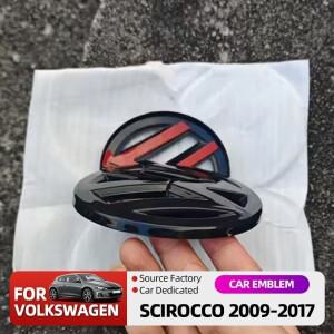 2026 핫 엠블럼 2개 자동차 전면 그릴후면 커버 로고 스티커 시로코 2009-2017용