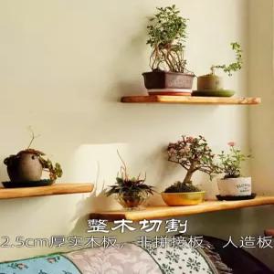 원목 월선반 벽걸이 내추럴 실내 인테리어 수납 일자선반