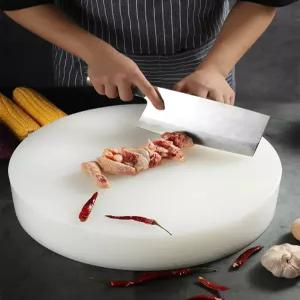 업소용 원형 PE 위생 도마 색상구분 뼈절단용 두꺼운