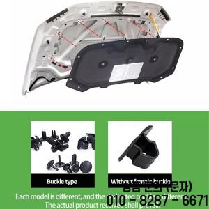 자동차 후드 엔진 커버 혼다 호환 시빅 10 세대 FC 2016 ~ 단열 라이너 코튼 방음 트렁크 히트 액세서리