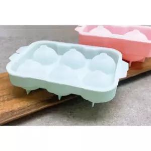 실리콘 원형 6구 아이스볼 얼음틀 아이스버켓 얼음통 냉동실얼음 다진마늘