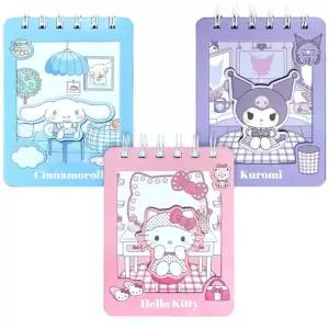 산리오캐릭터즈 입체 핸디수첩 (4개)메모 메모지 용지 디자인노트 미니 포켓 메모장