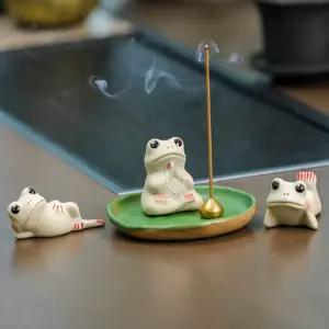 합장 개구리 불교굿즈키홀더 장식링 가방 걸이 고리 신자선물 기념품 굿즈 키링