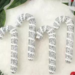 비타리토 로열실버 트리 오너먼트 4p 지팡이장식 장식품 소품 인형 크리스마스 용품 성탄용품