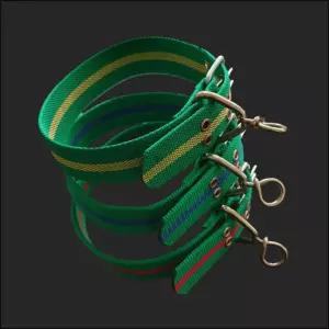 나일론 개목줄 목걸이 PP 슈벨 슈밸 왕대 40mm 초록 개줄 개목 벨트 대형견 견목 큰줄 튼튼한목 진돗 산책