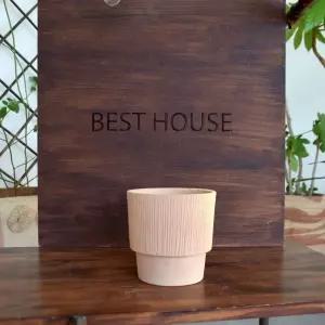 베트남 토분 테라원 버티컬라인 실린더 D13 13x13cm화분 인테리어 소품 정화분 꾸미기 장식 디자인 식물