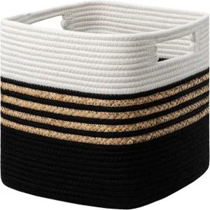 UBCCARE 저장 큐브 11개 X 10.5 10.5인치 선반용 워터 히아신스 저장통 장난감 책 손잡이가 달린 보관