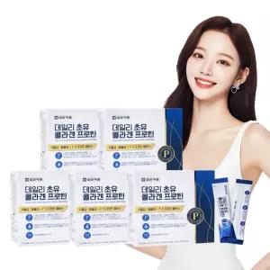일양약품 초유 단백질 콜라겐 프로틴 파우더 BCAA 류신 30포 5박스