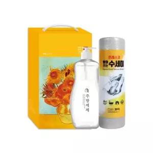 오늘의 쉼표 주방 세제 본품 롤수세미 프리미엄 세트 2호