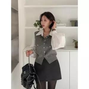 [다바걸]실비안니트블라우스