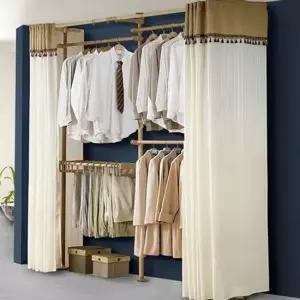 시스템 드레스 룸 행거 수납 커튼 행거 조립식 옷방 정리 드레스 룸