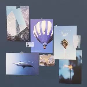 감성 컬러 엽서 모음 푸른 로맨스 자재