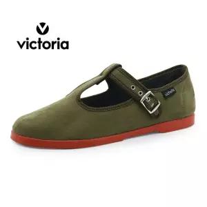 빅토리아 치코 티스트랩 메리제인 (1080900-KAKI)