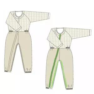 메디코 치매우주복 전체지퍼 환자 노인 성인우주복 치매복 환자복