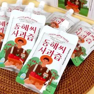 [동해시특산품] 동해씨 사과즙 스파우트 파우치(120ml30포/선물용박스)