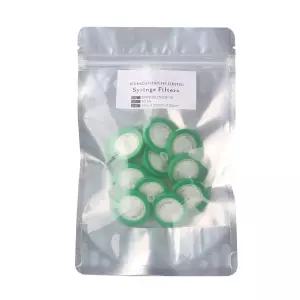 주사기 필터 PES 25mm 직경 0.22um 기공 크기 비멸균 팩 10개