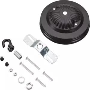 아스펜 크리에이티브 21514-11 칼라 후크 오일 러빙 브론즈 직경 5인치 7/16인치 센터 홀이 있는 전통