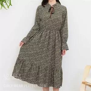 [오노마] ONM 플라워 프릴 원피스 여자 데일리 직장인 데이트 코디 (S8413481)