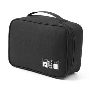 멀티수납함 케이블보관 디지털하드파우치 블랙