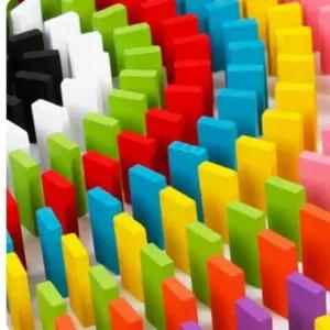 보드게임 원목도미노 100pcs 보드게임 100가지새강 각10pcs