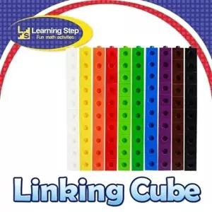 (러닝스텝)연결수막대 연결큐브(10색 100pcs)