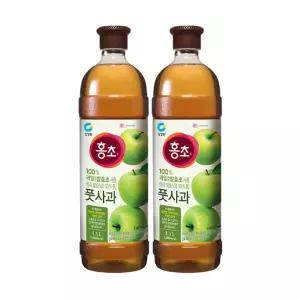 청정원 홍초 풋사과(기능성) 1.5L, 2개