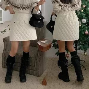 [하프클럽/]위쉬몰 LT 팡팡누비팬츠밴딩스커트(Q355H512) 빅사이즈