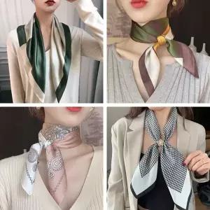 [하프클럽/]NDJ new 여성 실크쁘띠스카프 여성스카프 여자 플스카프 방도 머