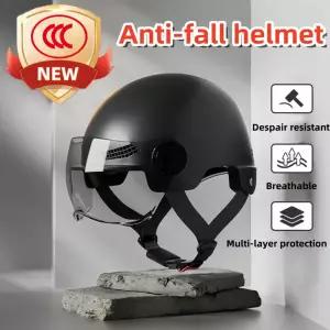 바이크 오토바이 반모헬맷 클래식 레트로 복고풍 엔틱 전기 헬멧 스쿠터 남성 여성 오픈 페이스 하프 안티