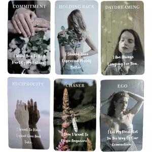 트윈 확인 54 타로 데크 버전 카드 플레임 메시 상자