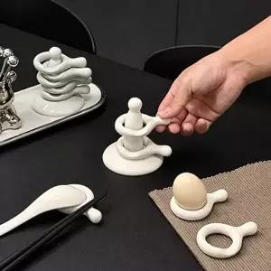 [조르지오]수저받침 UH64AV93 인기 도자기 세트 숟가락 감성 저가락 귀여