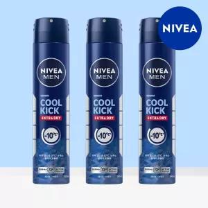 맨 데오드란트 스프레이 쿨 킥 200ml 3개