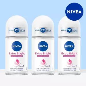 데오드란트 롤온 엑스트라 브라이트 50ml 3개