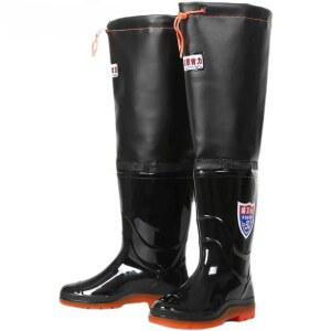 낚시 장화 부츠 신발 검정색 방수 두꺼운 하이탑 수산시장