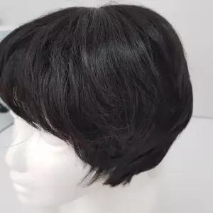 남성 자연스러운 짧은머리 통가발 중장년 노인용 가발 WFLM9M9