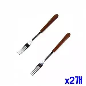 [골드스마일]WL 심플 우드 티포크 2P 10세트 x2개 손님용포크