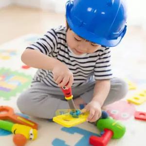 소프트 공구놀이 말랑 드릴 망치 놀잇감 수리공 역할 너트 나사조립 직업체험 (48P)