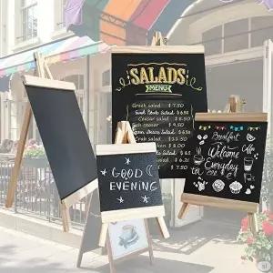 원목 이젤 블랙보드 입간판 중형 (25X48cm) (KYR-WFINCK4)