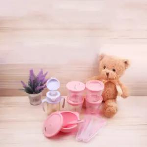 베베락 이유식기 스타드 준비물 6종 선물 세트 핑크 BNA