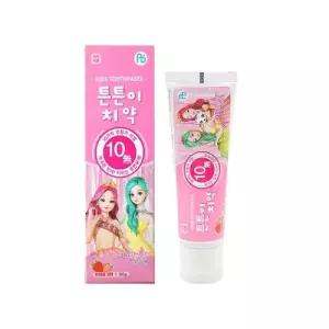 시크릿쥬쥬 튼튼이 어린이 치약 80g 천연딸기향 WC238A9