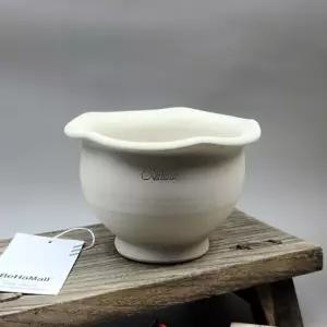 베하몰 수제토분 칼리스타 K02 웨이브볼 13x9cm빈티지 토기화분 인테리어 반려식물 꽃키우기 키우기 원예용