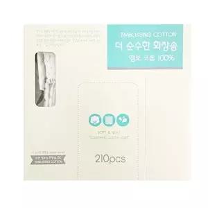 그린비 순면 엠보싱 화장솜 210매-WFHUSD7