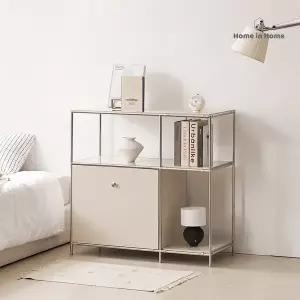 [홈인홈]그리드 E0 모듈 파티션 수납장 2단 800_O84