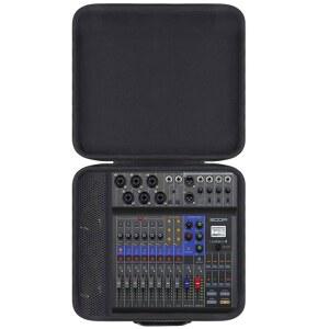 LiveTra 팟 트 L 8 디지털 믹서 용 공동 2CREA 하드 트래블 케이스 핸드 핸들 및 메시 포켓이 있는 충격 방지 보호 보관 가방